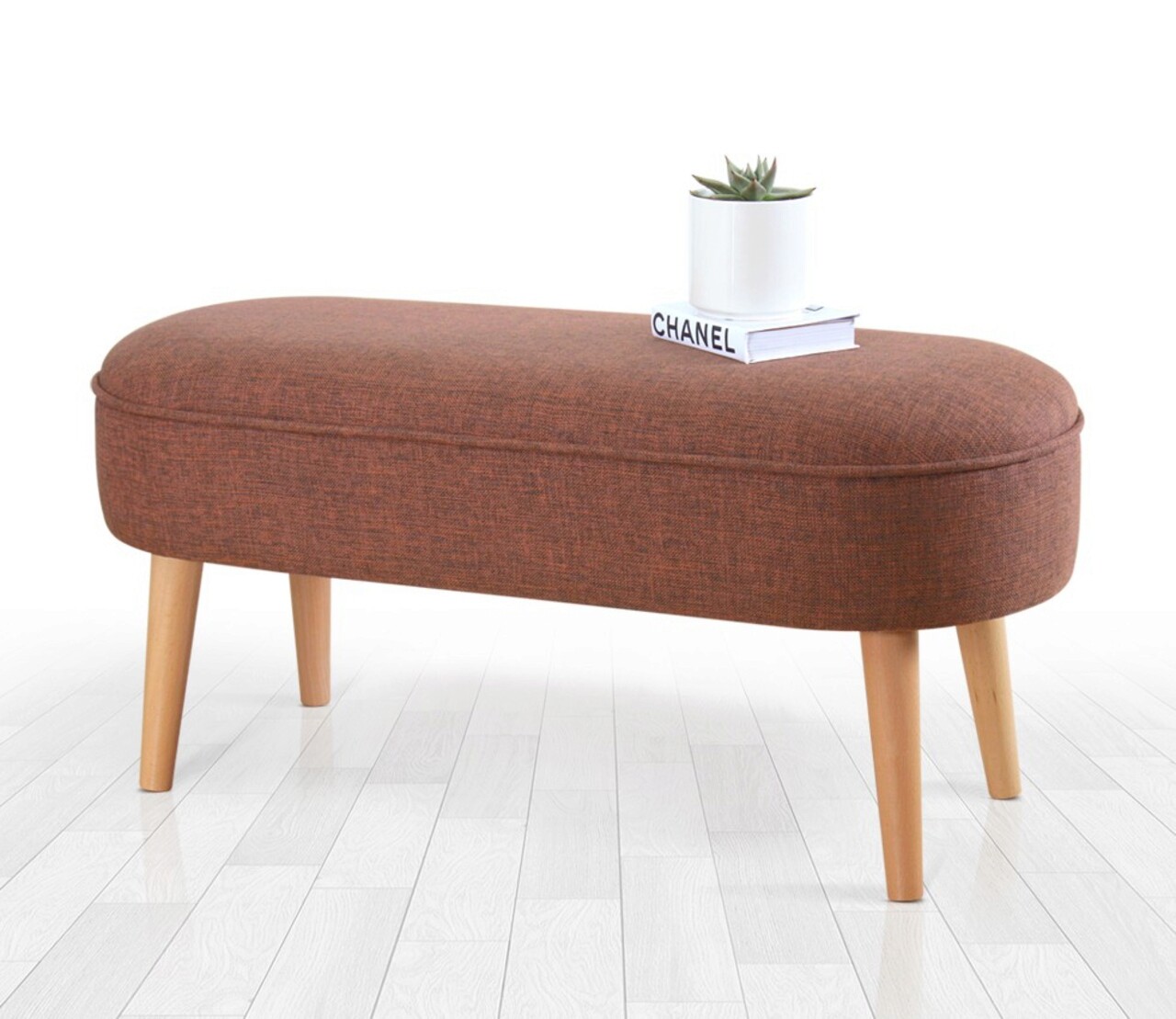 Taburet, Atelier del Sofa, 209FLF1197, Rosu claret - imagine 4
